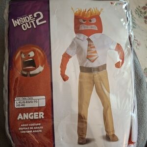 Disney Inside Out Anger Costume with Red and Orange Colors